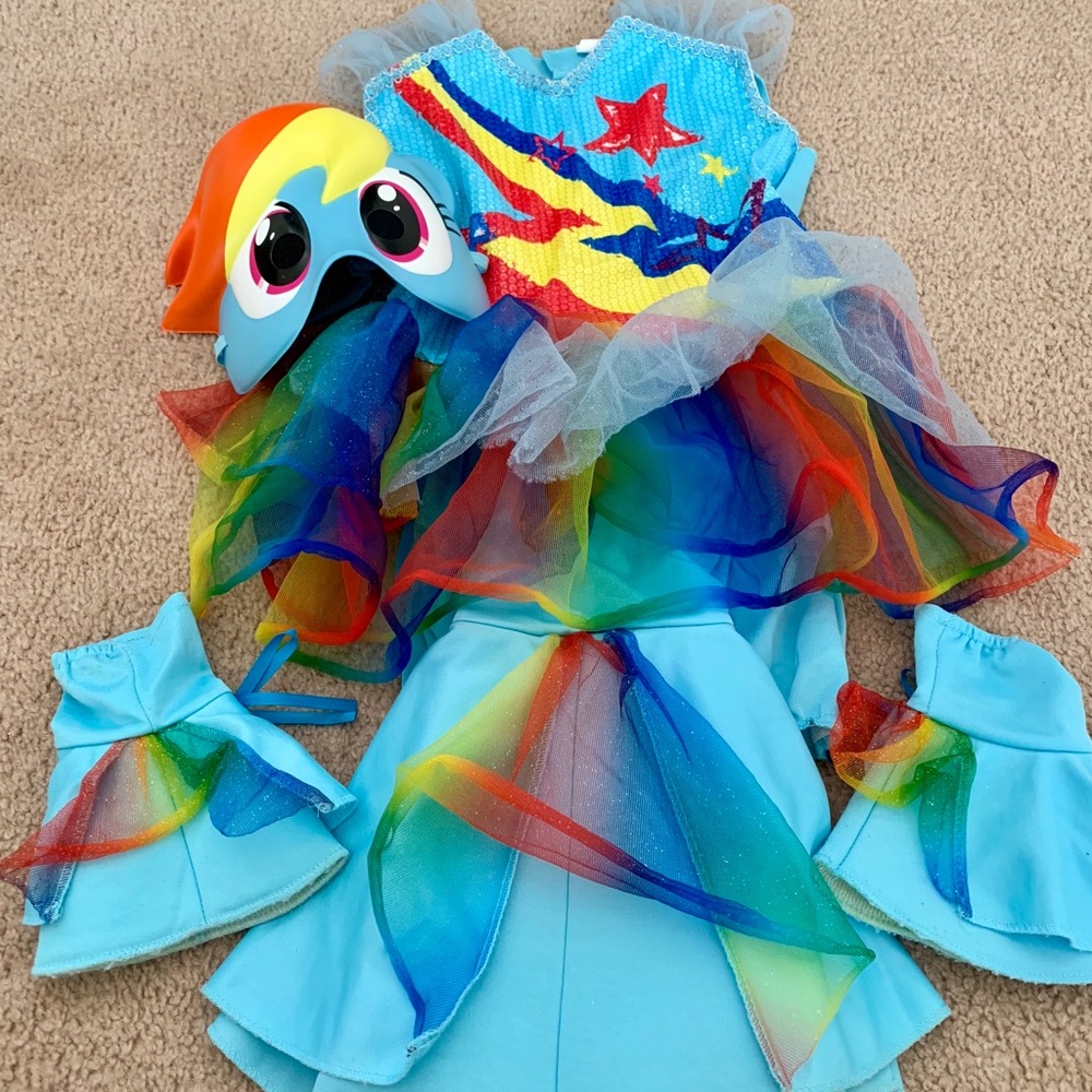 SOLD**Kids Rainbow Dash Halloween Costume